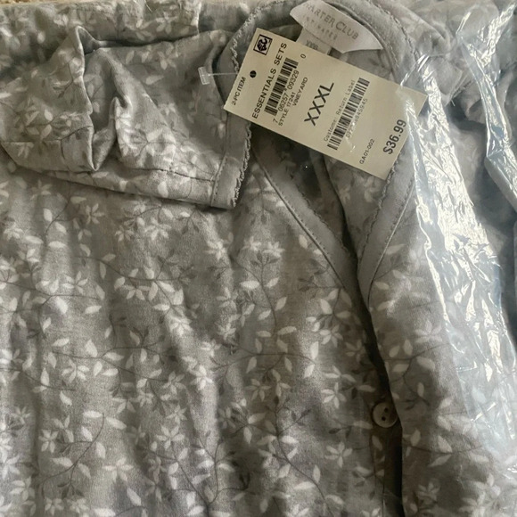 CHARTER CLUB Women's Cotton Capri 2pc Pajama Set, Created for Macy's - Picture 5 of 5